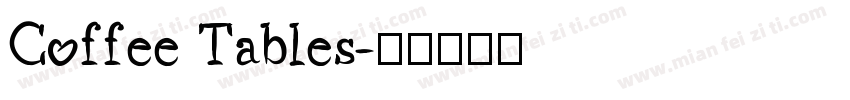 Coffee Tables字体转换